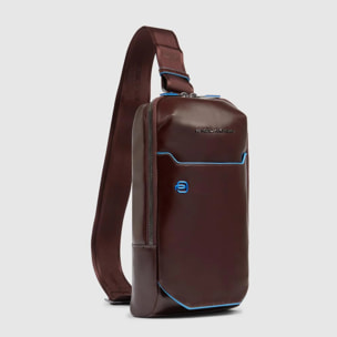 Piquadro Zaino monospalla personalizzabile in pelle porta iPad®mini