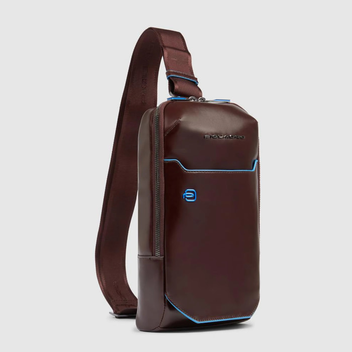 Piquadro Zaino monospalla personalizzabile in pelle porta iPad®mini