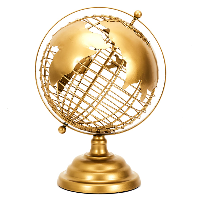 Globe Terrestre Metal Dore