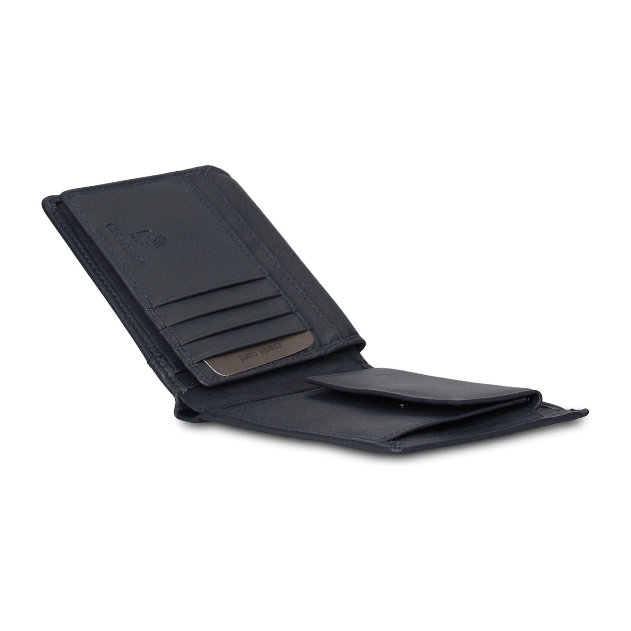 Portafoglio uomo in vera pelle - Modello Erevan Prime - Casual - 12.0 x 10.0 x 2.5 cm