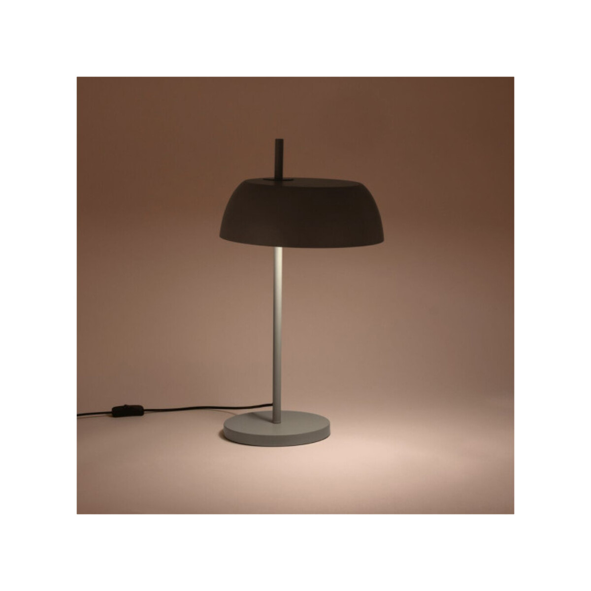 Lampe à poser en métal gris - LOLLY 621