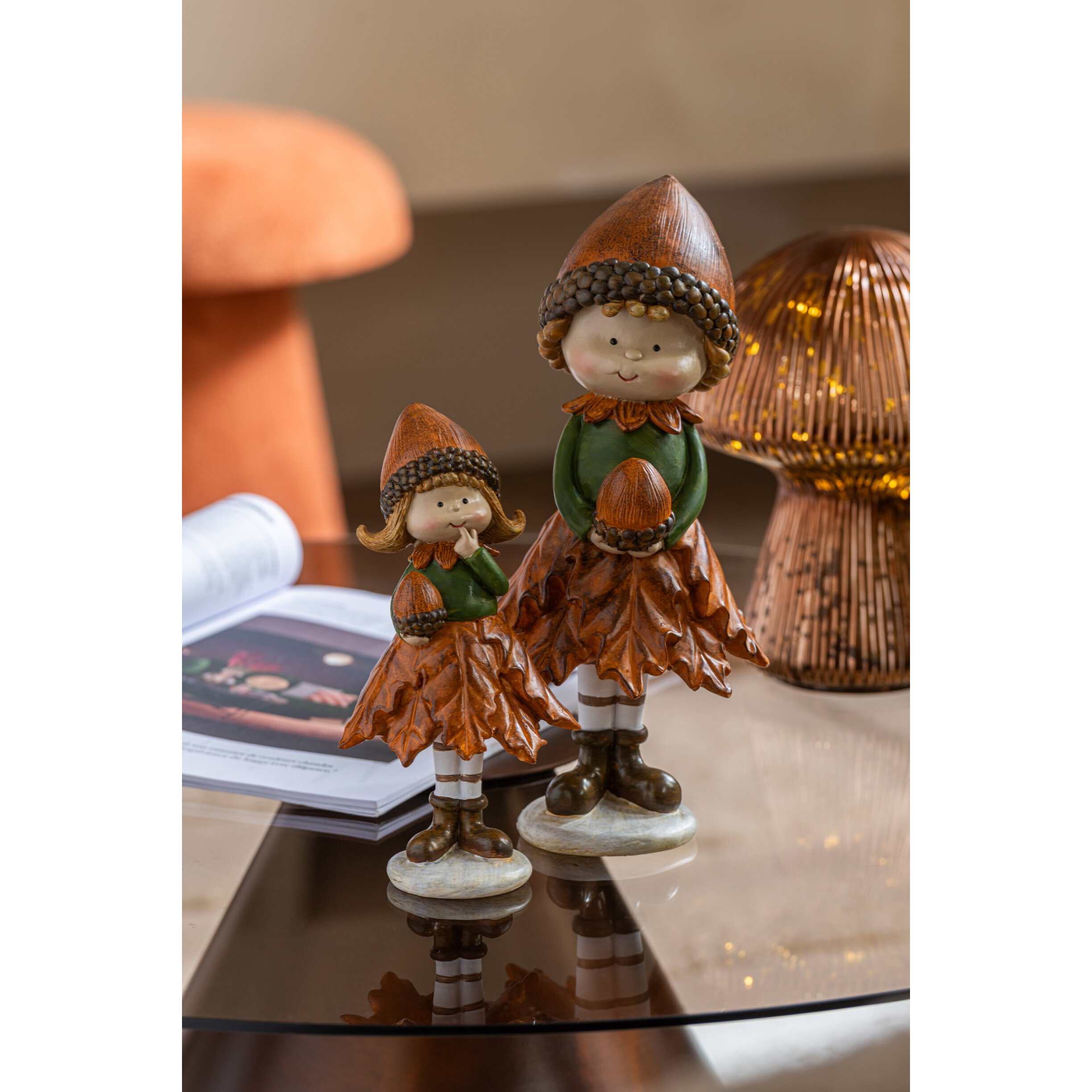 J-Line figurine Garçon + Fille - polyrésine - mix - small - 2 pcs