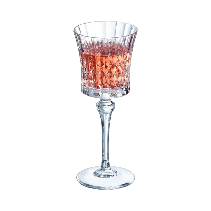 4 copas 19 cl Lady Diamond - Cristal d'Arques
