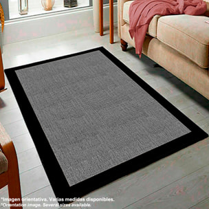 Alfombra de poliester estampada 60 x 100cm gris