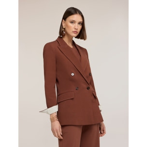 Motivi - Giacca con impunture The Tailoring Lab - Marrone