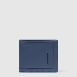 Piquadro Portafogli in pelle con porta documenti rimovibile, schermato protezione RFID