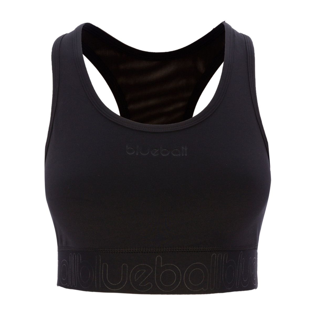 SUJETADOR DEPORTIVO NATURAL PARA MUJER BLUEBALL EN NEGRO