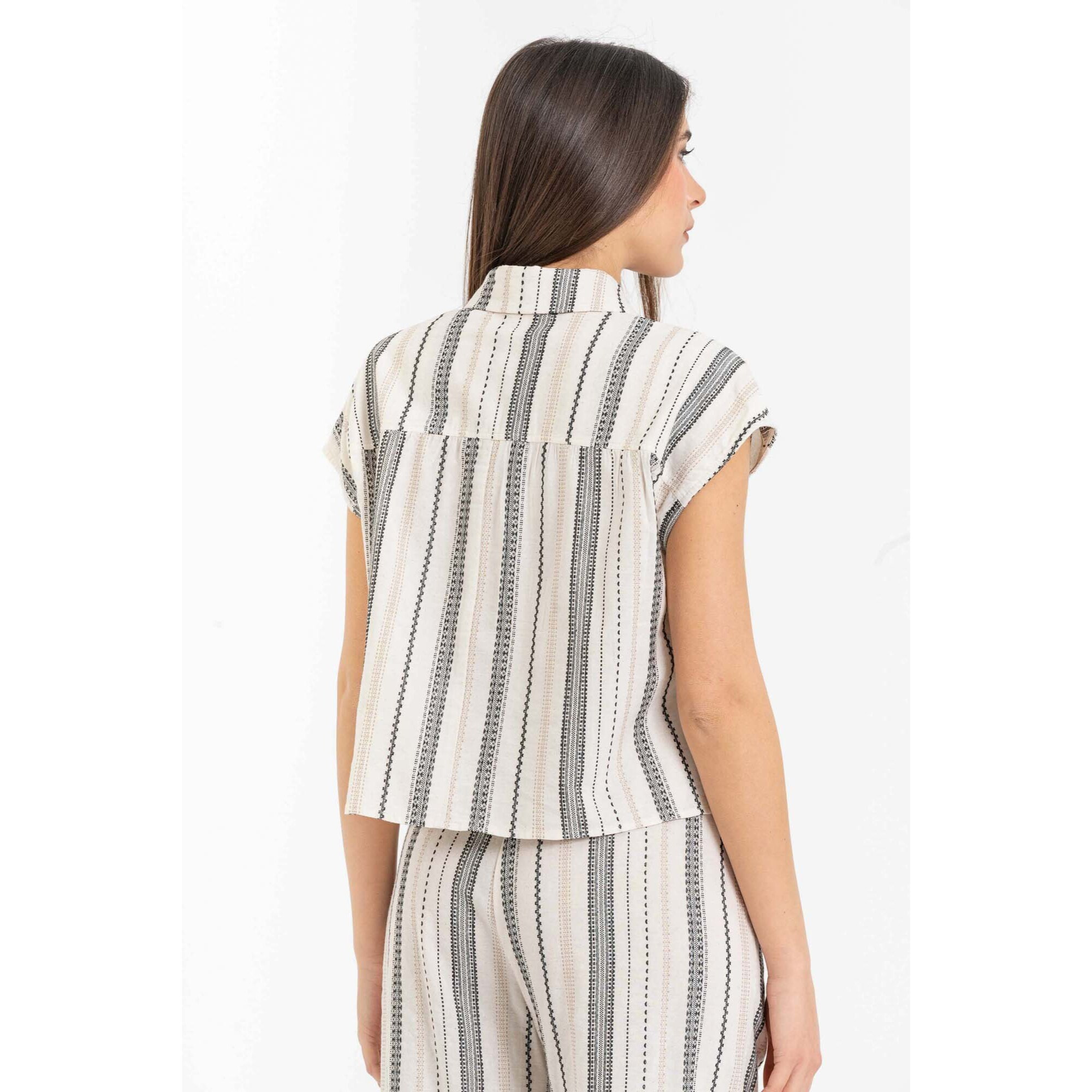 Kocca - Camicia fantasia a righe Donna