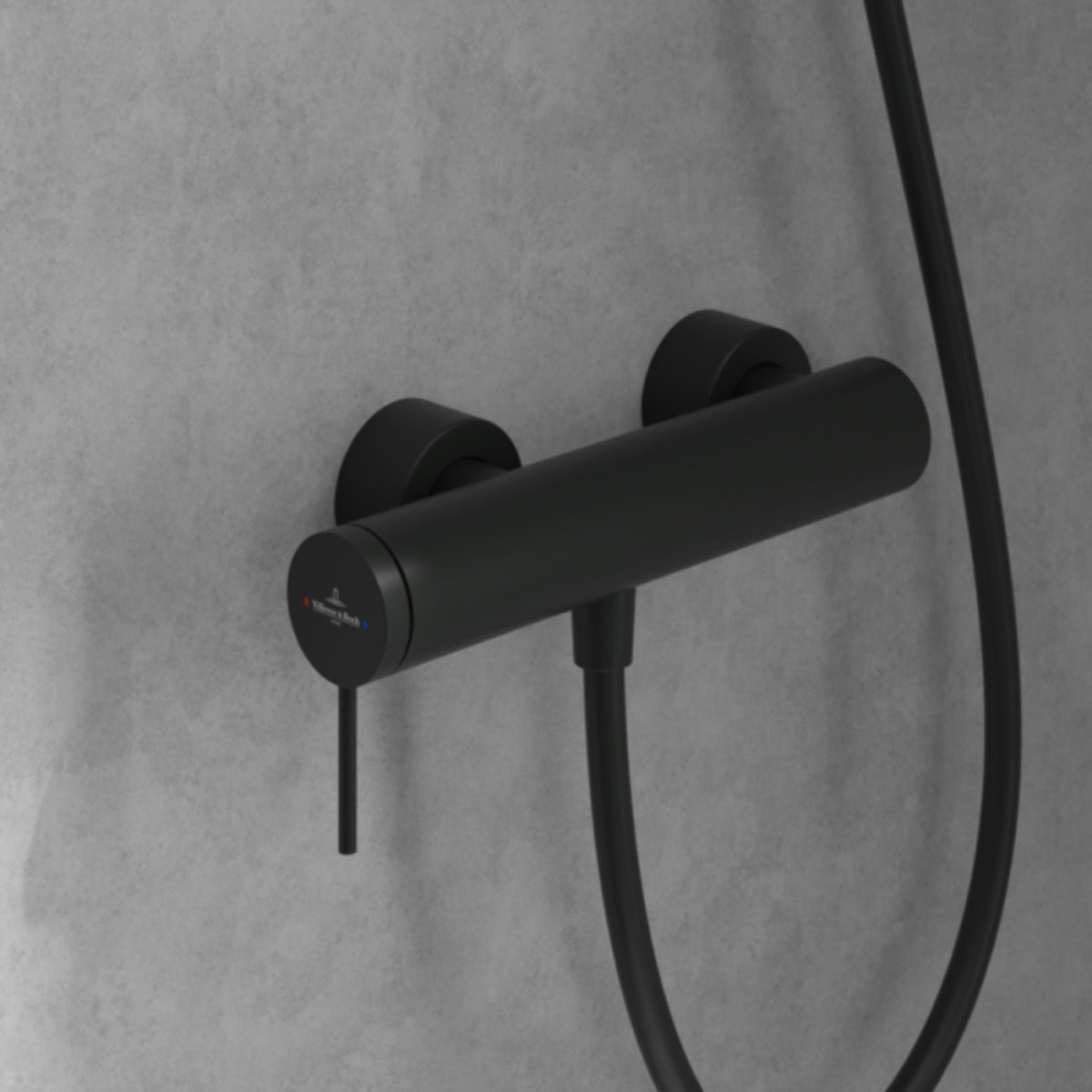 Mitigeur mécanique douche Loop & Friends Noir mat