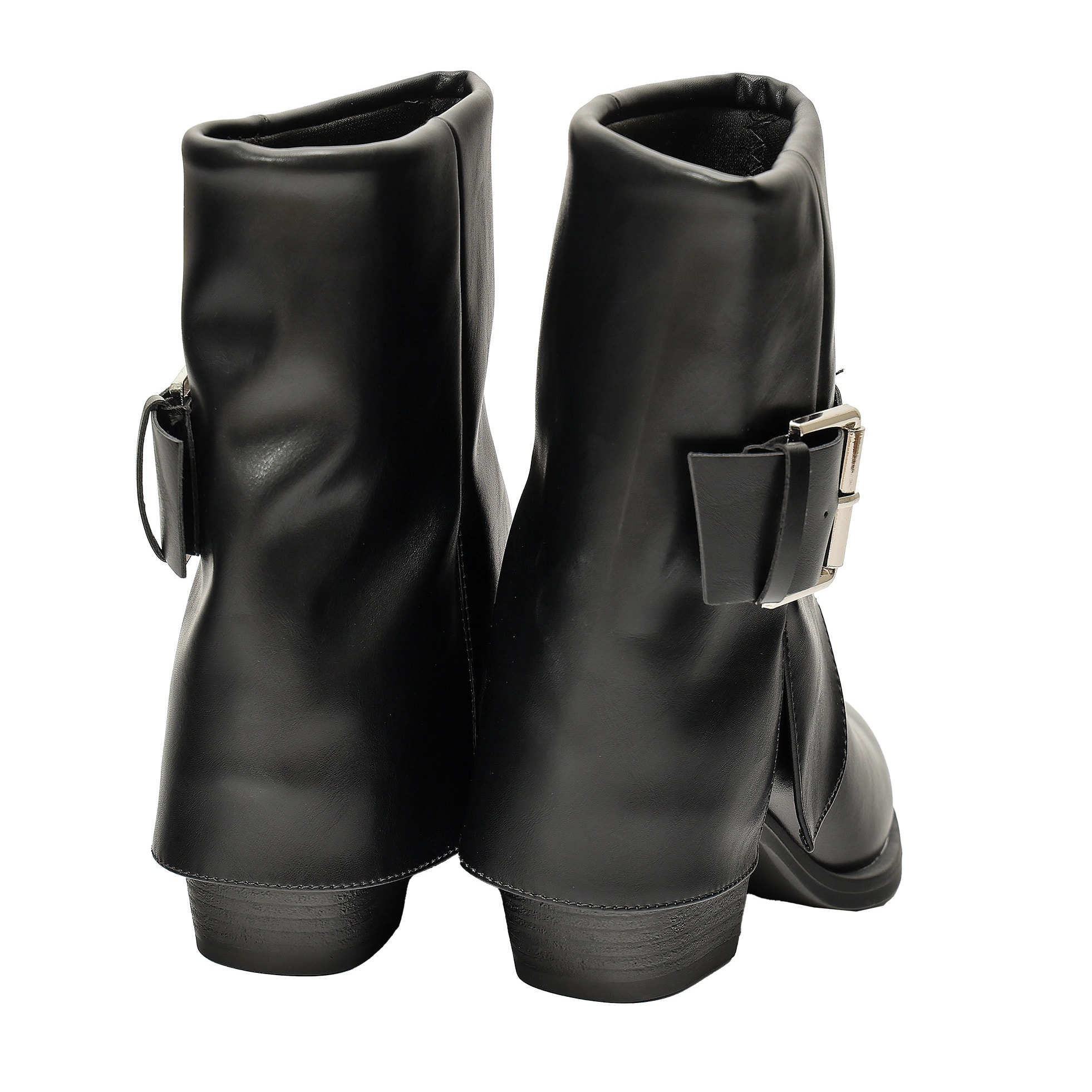 Stivaletto in simil pelle con fibbia