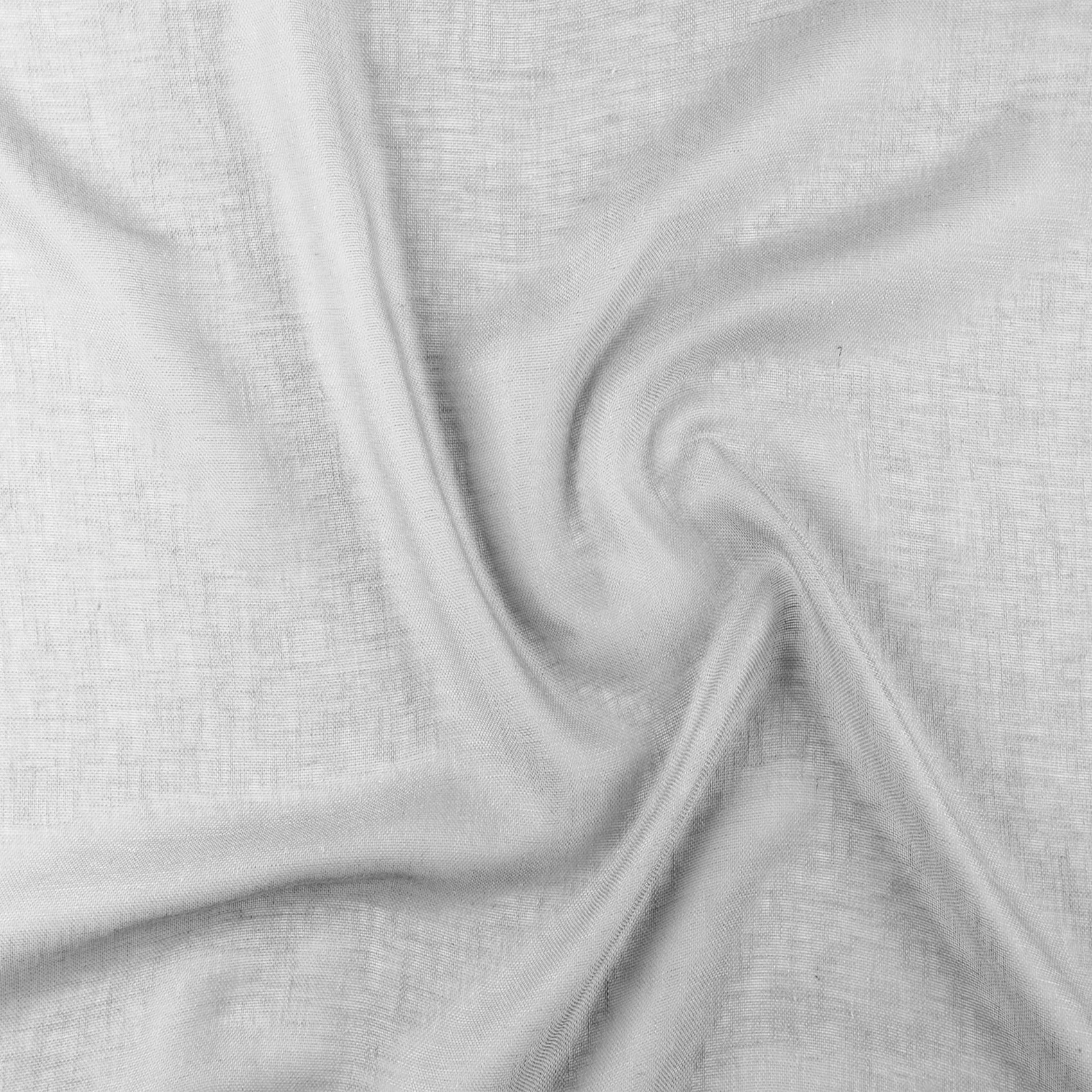 Voilage uni et tamisant en poly/lin - Gris Perle