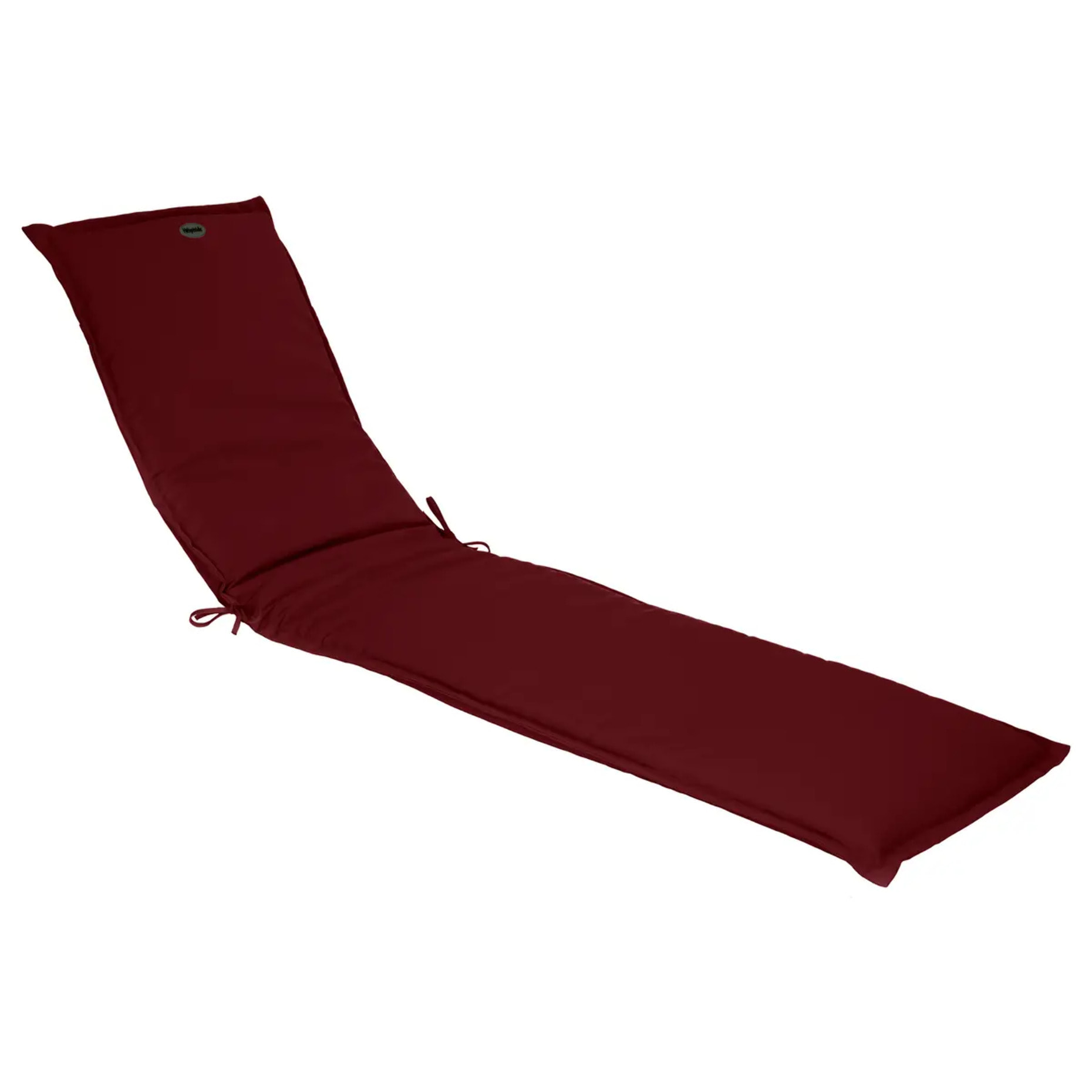 Coussin de transat "Korai" bordeaux 190x60cm en polyester