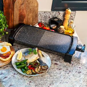 Cecotec Plancha électrique Tasty&Grill 2500 RockWater MixGrill
