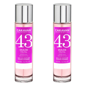 Caravan fragancias - caja de regalo con 2 perfumes nº43 de 150 ml, para mujer