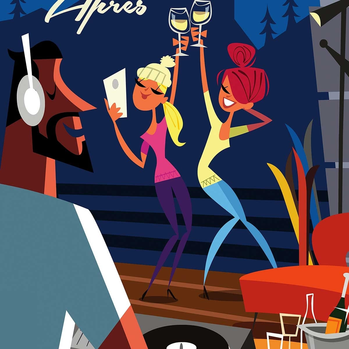 Tableau after ski en savoie Tableau alu Dibond