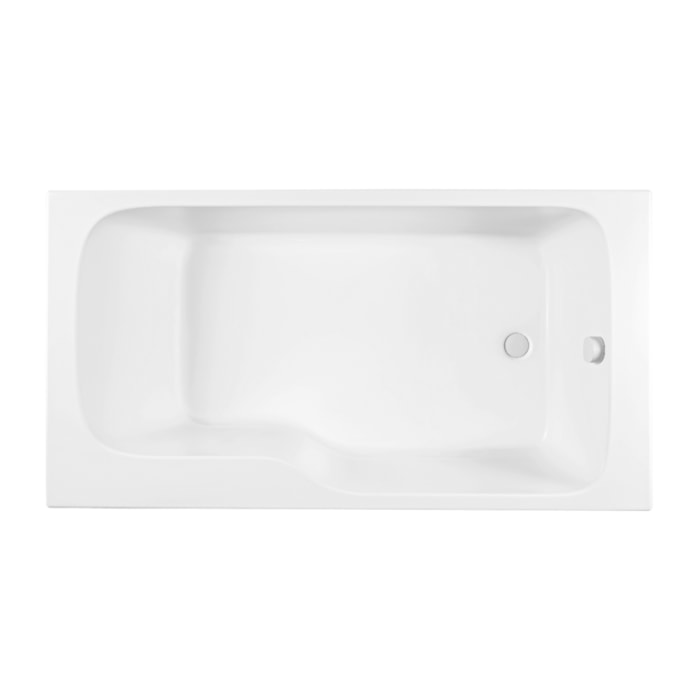 Baignoire bain douche Malice blanc brillant