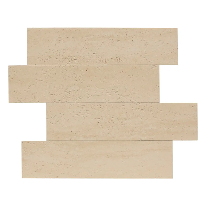 Stickers muraux effet travertin Cary beige 30x38cm