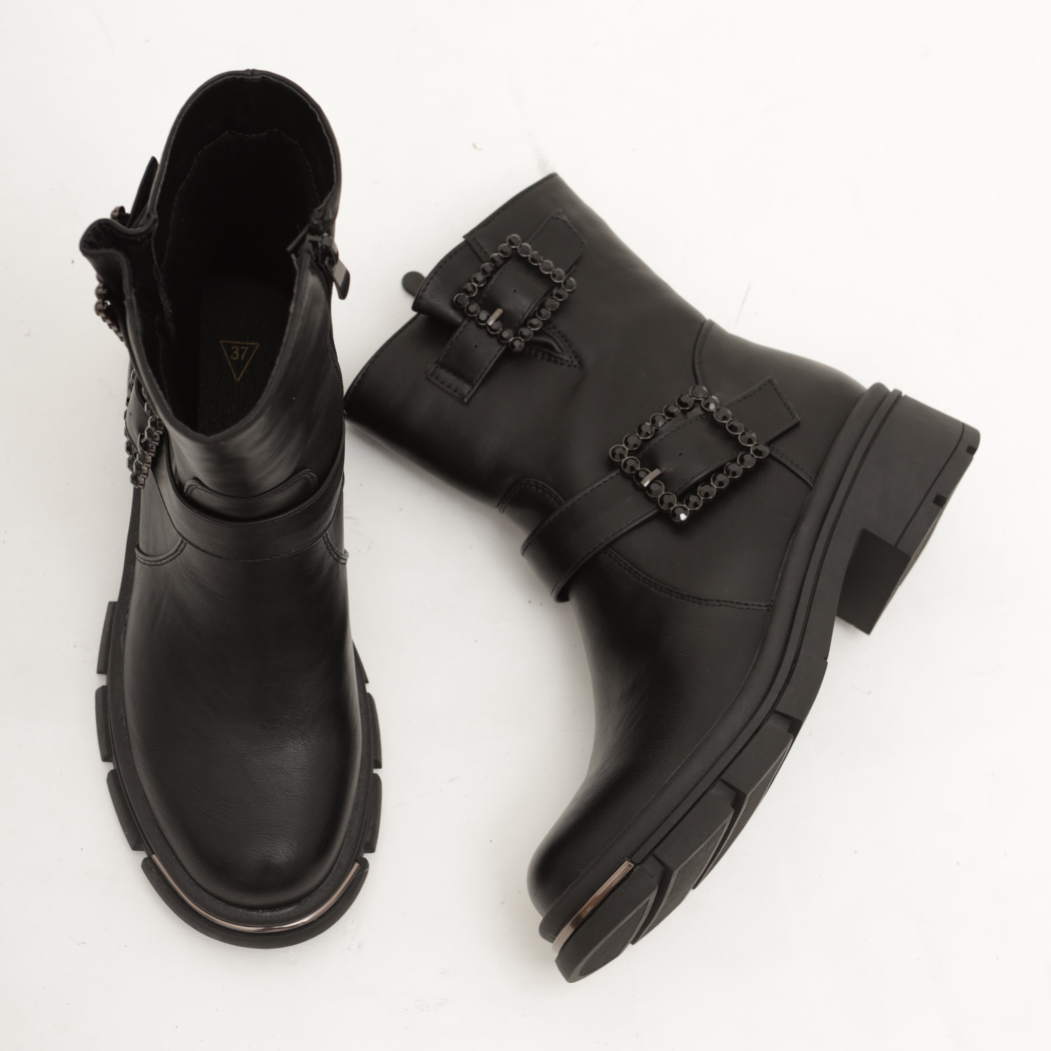 BIKER BASSO STONE CHOCOLA' NERO