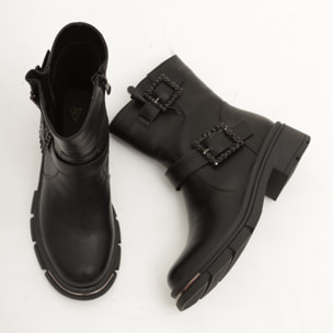 BIKER BASSO STONE CHOCOLA' NERO