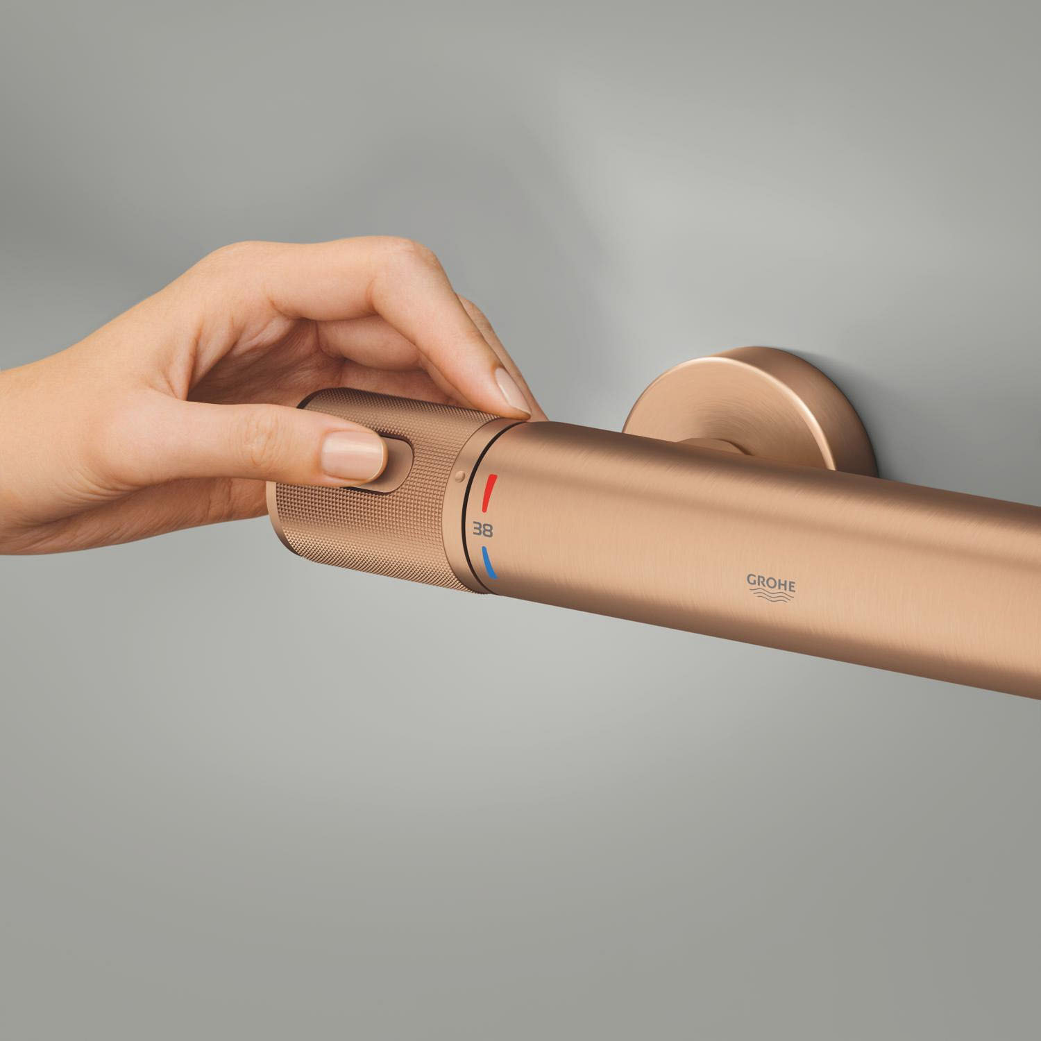 Mitigeur thermostatique Douche - Warm Sunset brossé