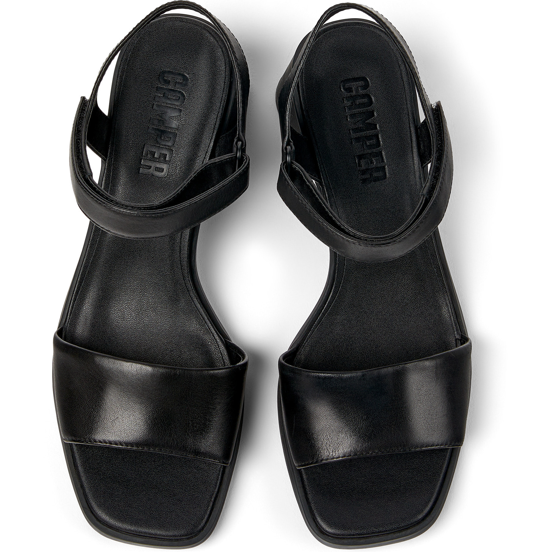 Sandalias - CAMPER Kiara - Negro - Cuero liso