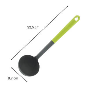 Louche de cuisine en bioplastique 32,5 cm Fackelmann Gamme Zéro