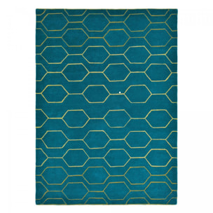 Tapis salon et chambre fait à la main en laine motif scandinave GUWA