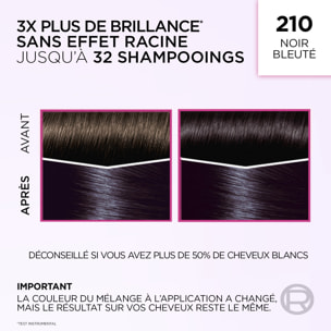 L'Oréal Paris Casting Crème Gloss Coloration 210 Noir Bleuté