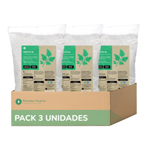 PLANETA HUERTO | Perlita 24 Litros | Sustrato Ligero y Aireado | Favorece el Desarrollo Radicular de las Plantas