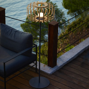 Lampadaire sans fil STANDY BAMBOU H150CM