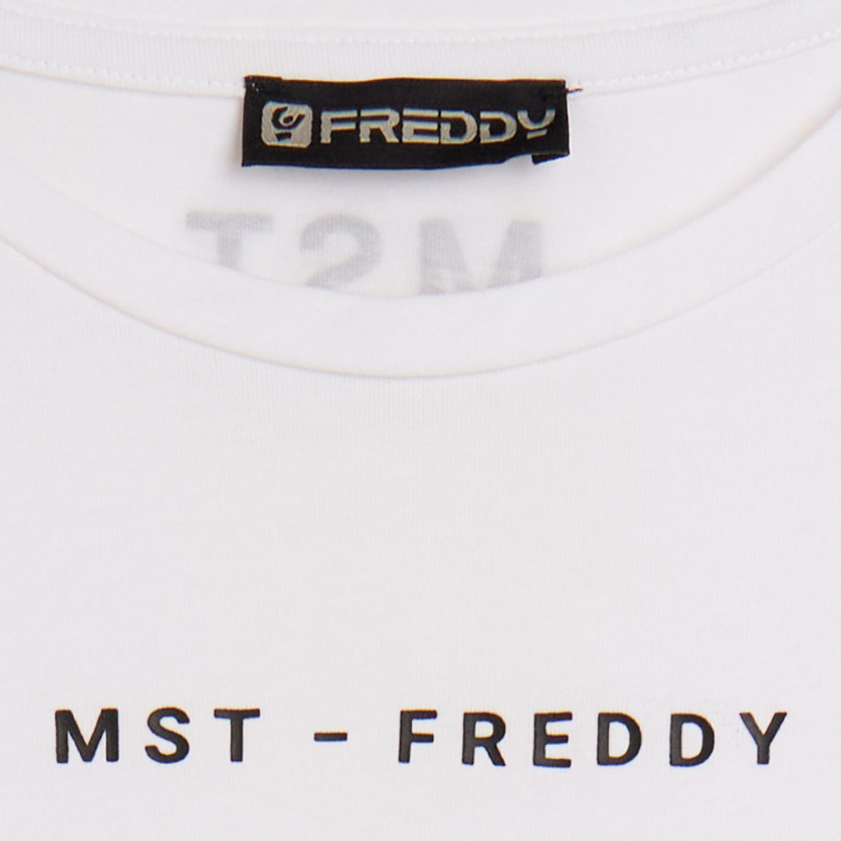T-shirt manica corta cropped con stampe MST FREDDY