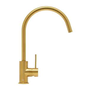 Aurum mitigeur évier à levier sur pied 36,3 cm avec bras pivotant, or brossé (SATBAUR280BG)