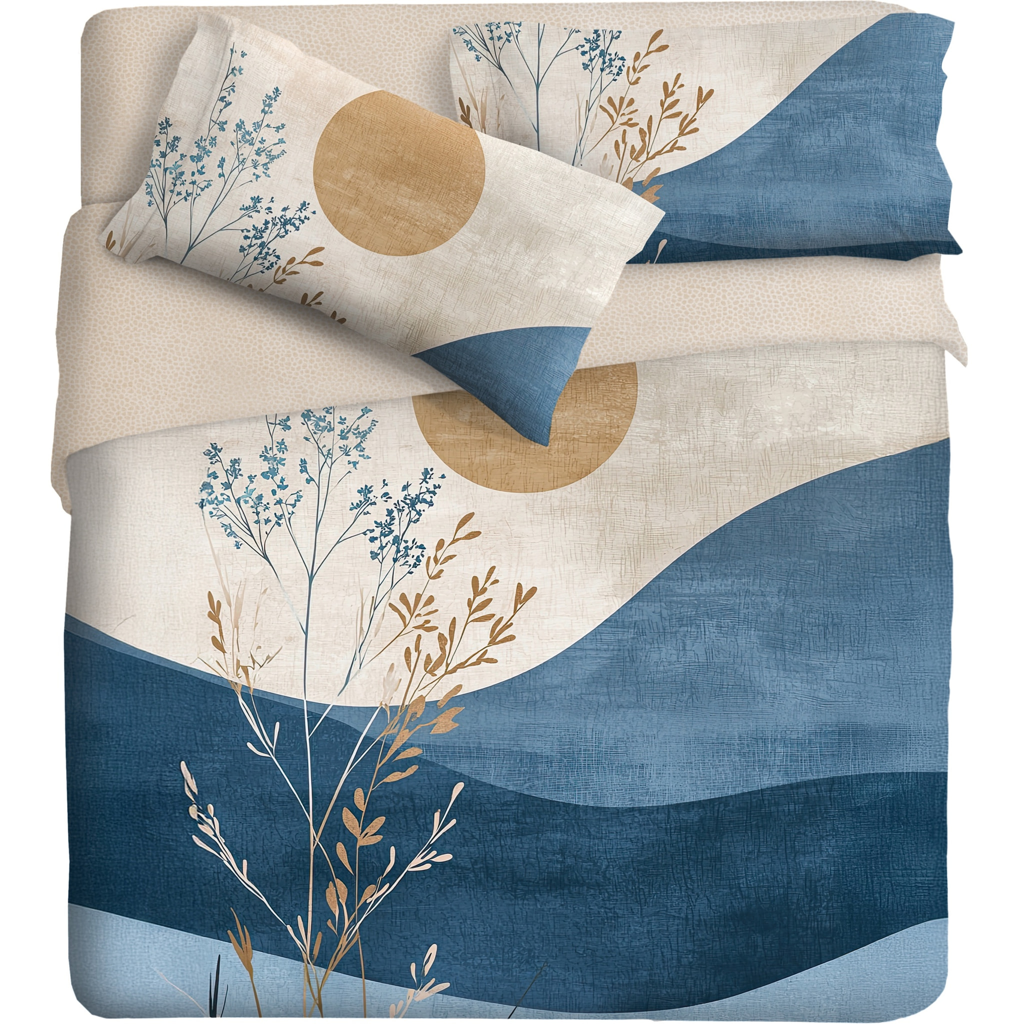 Parure copripiumino fotografico Piazzato Fine Art 1 piazza 1/2 Disegno Onda