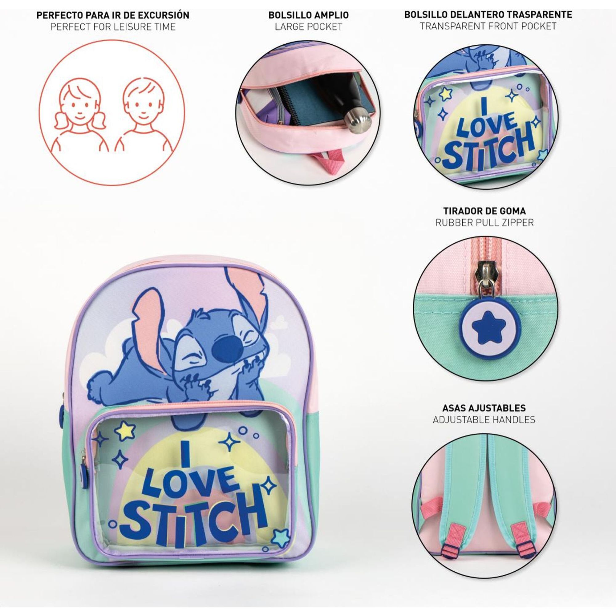 Mochila Infantil Stitch