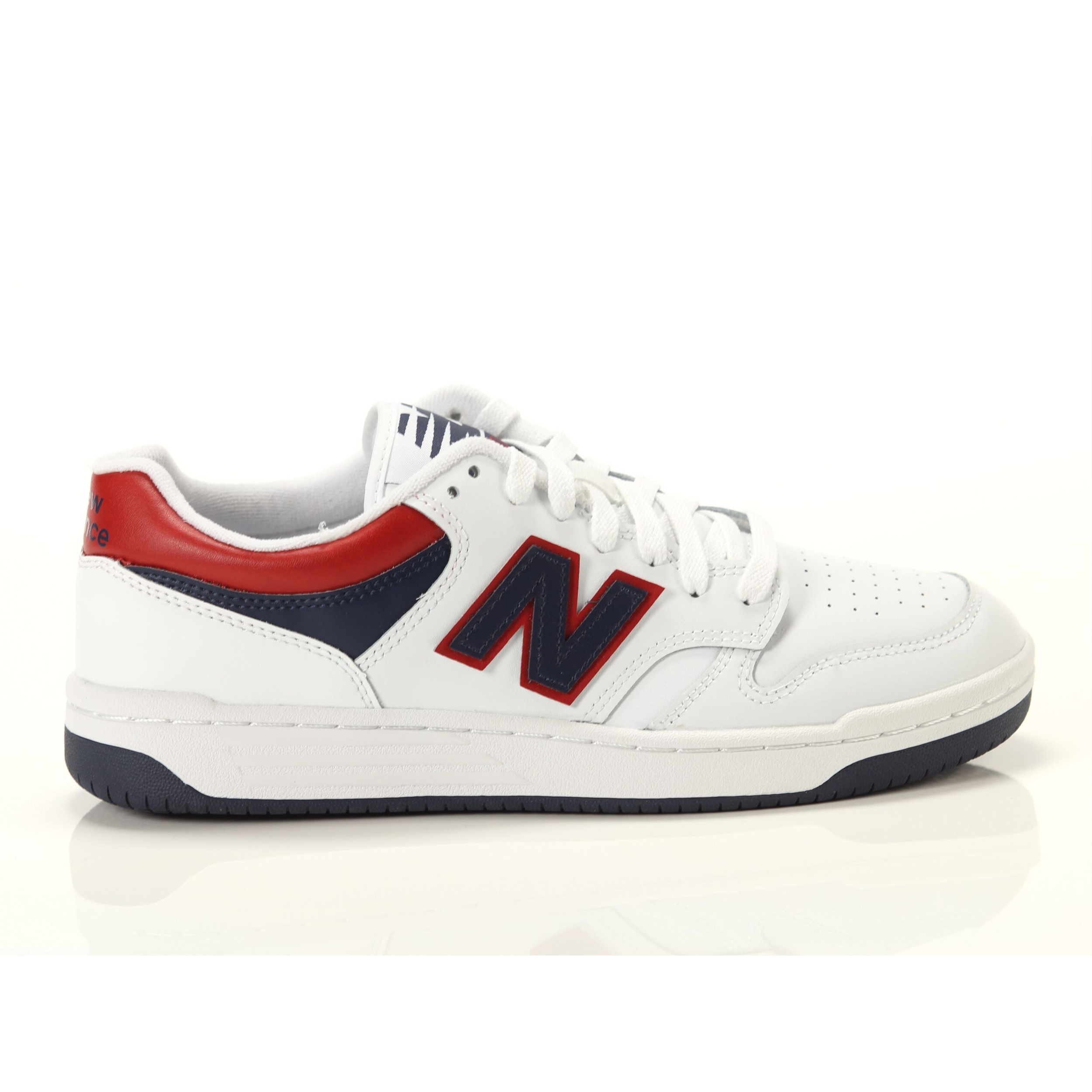 Sneakers New Balance 480 White Navy Red Bianco