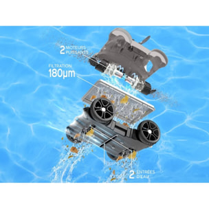 Bestway Robot piscine électrique Moly - nettoie fond plat et pentes - 28m² max