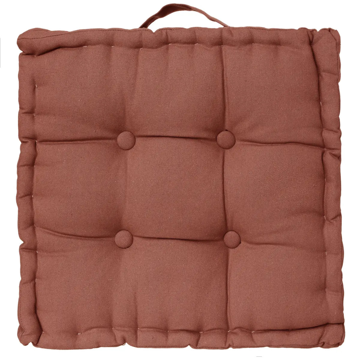 Coussin de sol terracotta 40x40 cm