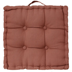 Coussin de sol terracotta 40x40 cm