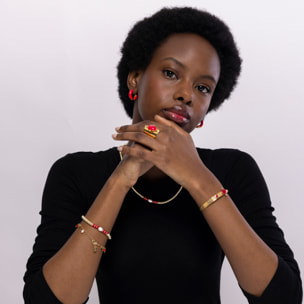 Anillo LUX BY LUX acabado oro 18k