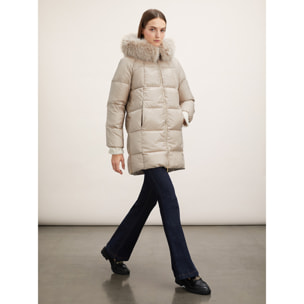 Motivi - Chaqueta acolchada con capucha - Beige