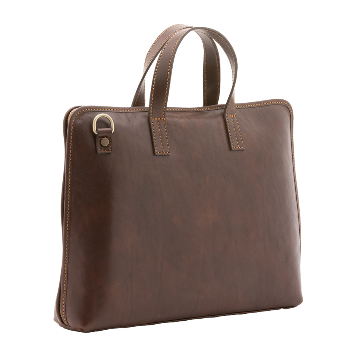 Borsa a mano  unisex In Vera pelle Made in Italy 40x30x5 cm