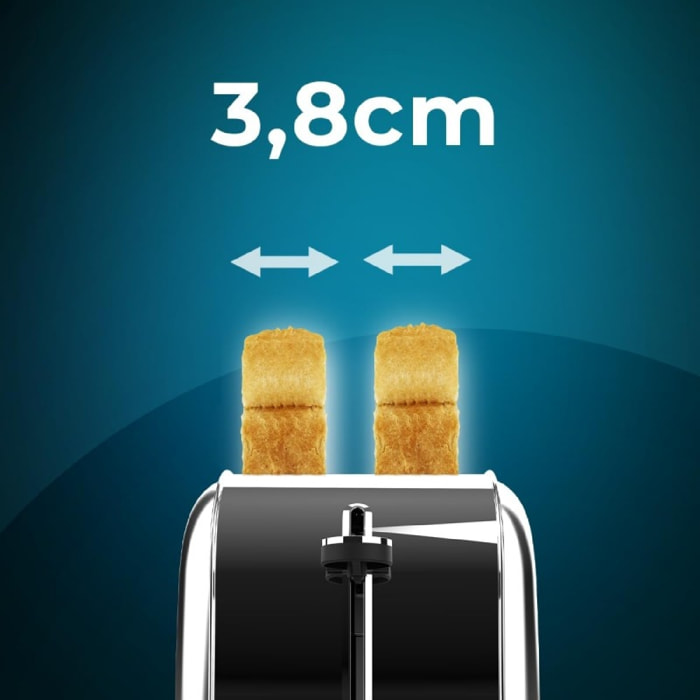 Cecotec Grille-pain vertical Toastin' time 850 Inox Lite