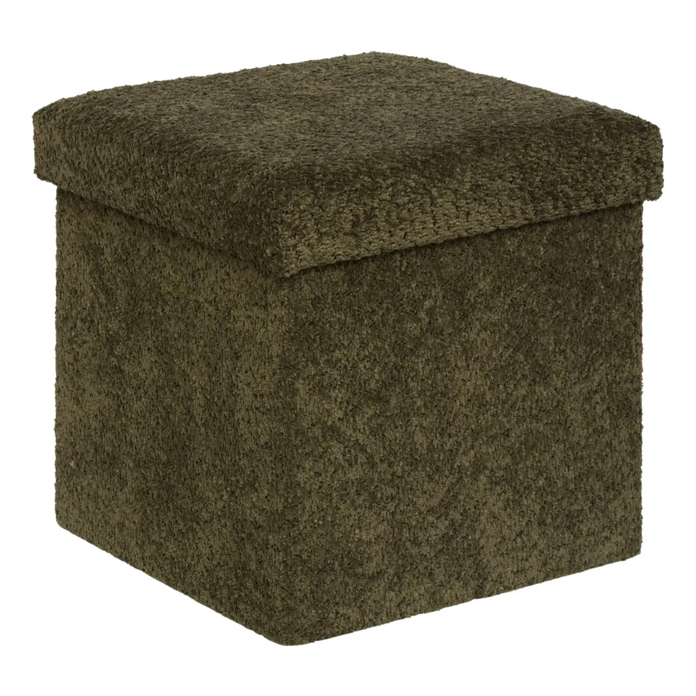 Pouf Pliable Coffre Soana Kaki 38x38cm