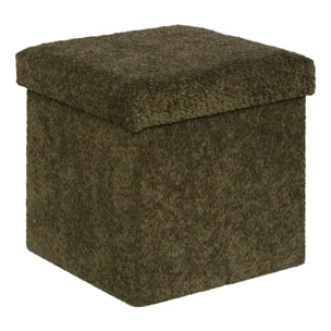 Pouf Pliable Coffre Soana Kaki 38x38cm