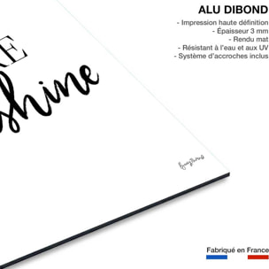 Tableau hello there sunshine Tableau alu Dibond