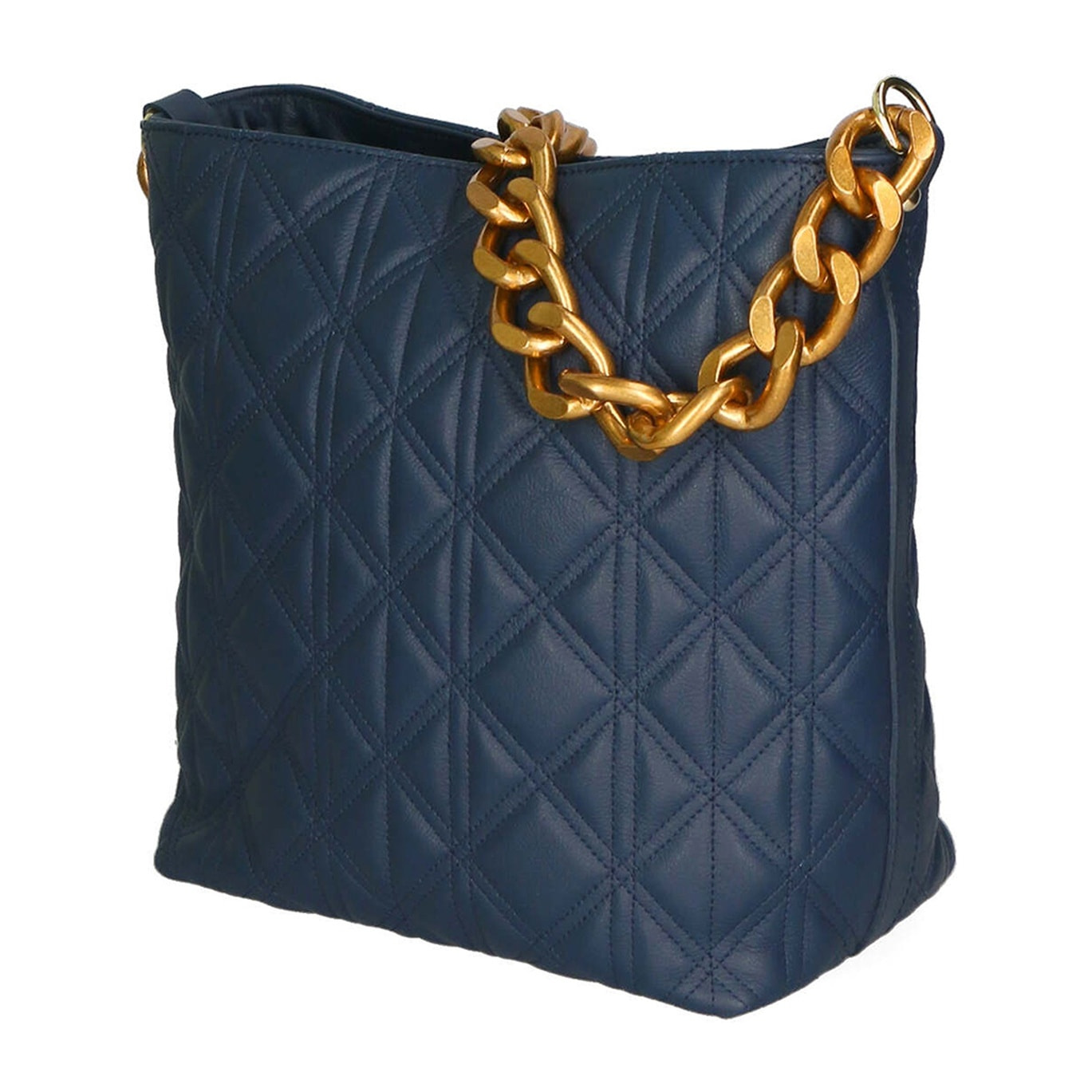 Borsa a spalla da donna - Modello Adra - Vera pelle - 31.0 x 17.0 x 15.5 cm