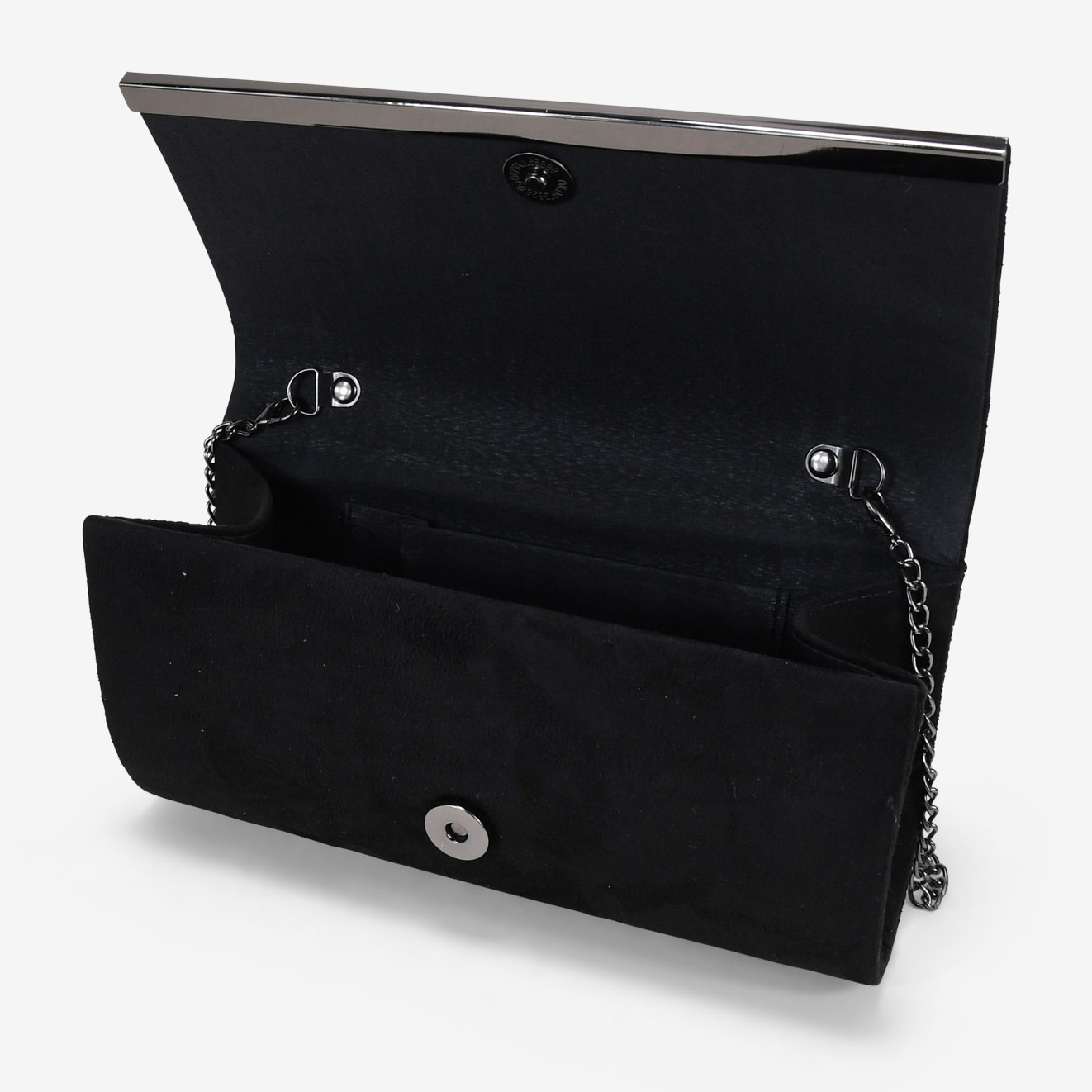 Bolso de fiesta negro con brillantes