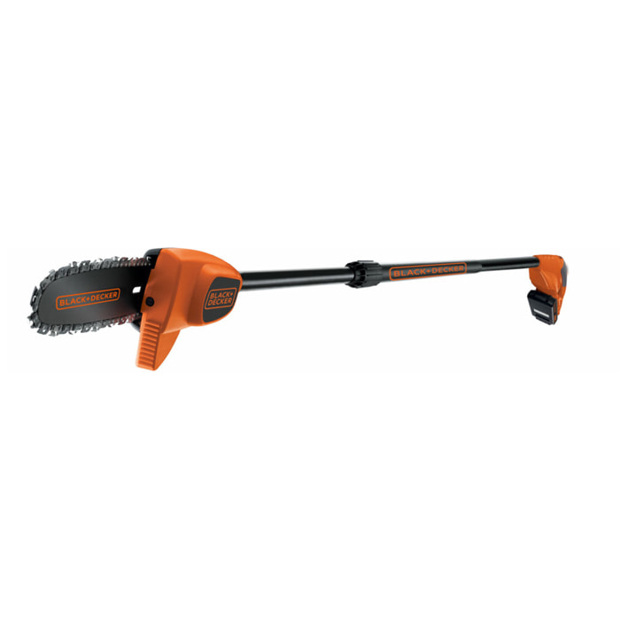 Elagueur sur perche sans fil - 18 V - 2 Ah - Manche télescopique 1,74m à 2,92m - Branche Ø 18cm - Guide de 20cm BLACK+DECKER GPC1820L20-QW