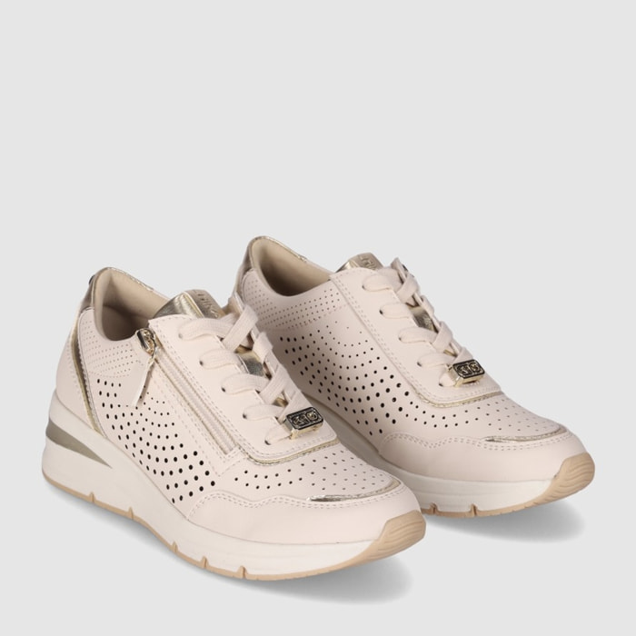 Deportivos - Beig - Tacón: Bajo