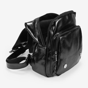 Mochila negra vintage